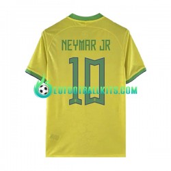 Brazil Neymar JR 10 Home Football Shirts World Cup 2022 Men LS