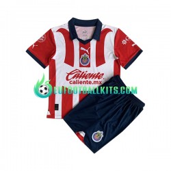 CD Guadalajara Home Football Shirts 2023-2024 Kids LS