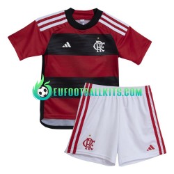 CR Flamengo Home Football Shirts 2023-2024 Kids LS