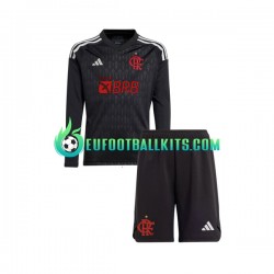 CR Flamengo Goalkeeper Away Football Shirts 2023-2024 Kids SS