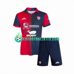 Cagliari Home Football Shirts 2023-2024 Kids LS