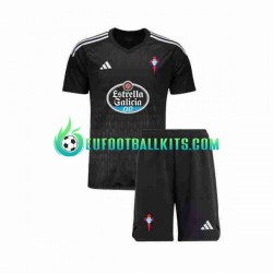 Celta de Vigo Goalkeeper Away Football Shirts 2023-2024 Kids LS