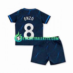 Chelsea Enzo Fernandez 8 Away Football Shirts 2023-2024 Kids LS
