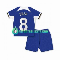 Chelsea Enzo Fernandez 8 Home Football Shirts 2023-2024 Kids LS