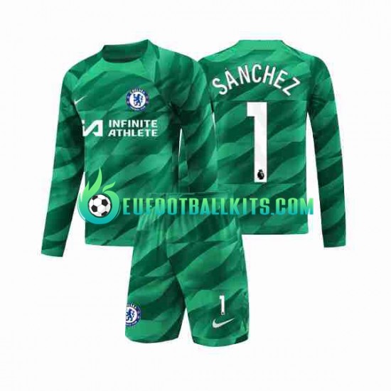 Chelsea Goalkeeper Robert Sanchez 1 Third Football Shirts 2023-2024 Kids SS