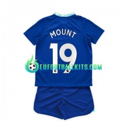 Chelsea Mason Mount 19 Home Football Shirts 2022-2023 Kids LS