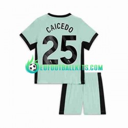 Chelsea Moises Caicedo 25 Third Football Shirts 2023-2024 Kids LS