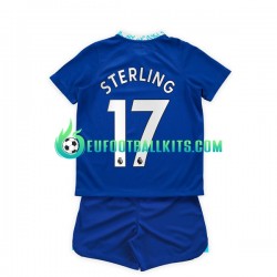 Chelsea Raheem Sterling 17 Home Football Shirts 2022-2023 Kids LS