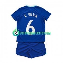 Chelsea T. Silva 6 Home Football Shirts 2022-2023 Kids LS