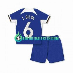 Chelsea T.SILVA 6 Home Football Shirts 2023-2024 Kids LS