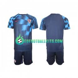 Croatia Away Football Shirts World Cup 2022 Kids LS