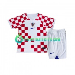 Croatia Home Football Shirts World Cup 2022 Kids LS