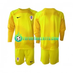 Croatia Goalkeeper Home Football Shirts World Cup 2022 Kids SS