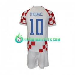 Croatia Modric 10 Home Football Shirts World Cup 2022 Kids LS