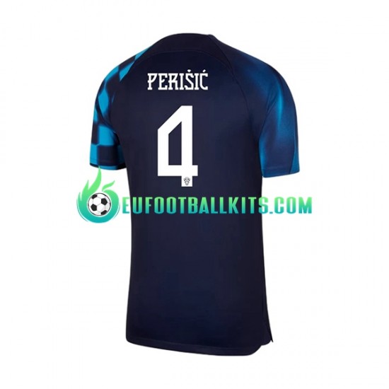Croatia Perisic 4 Away Football Shirts World Cup 2022 Men LS