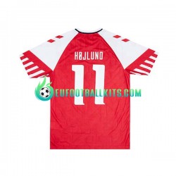 Denmark Rasmus Hojlund 11 Home Football Shirts 2023-2024 Men LS