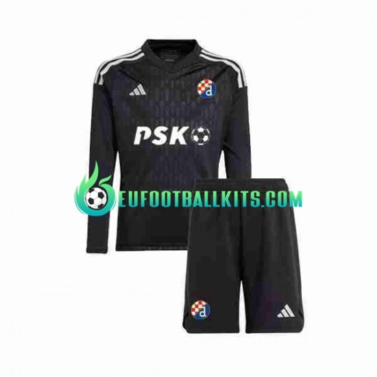 Dinamo Zagreb Goalkeeper Away Football Shirts 2023-2024 Kids SS