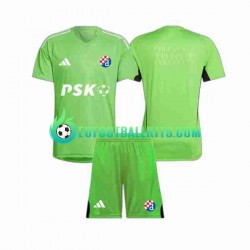Dinamo Zagreb Goalkeeper Home Football Shirts 2023-2024 Kids LS