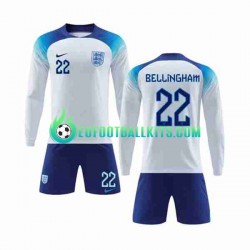 England Bellingham 22 Home Football Shirts World Cup 2022 Kids SS