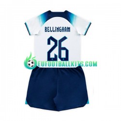 England Bellingham 26 Home Football Shirts World Cup 2022 Kids LS