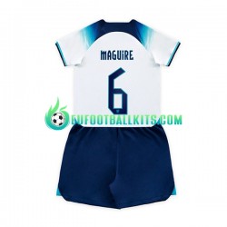 England Maguire 6 Home Football Shirts World Cup 2022 Kids LS