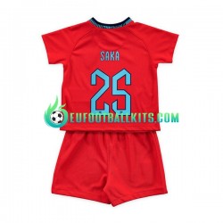England Saka 25 Away Football Shirts World Cup 2022 Kids LS