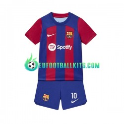 FC Barcelona Ansu Fati 10 Home Football Shirts 2023-2024 Kids LS