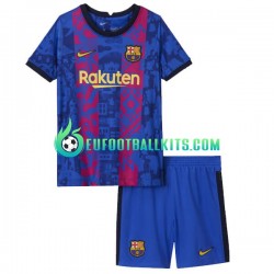 FC Barcelona Third Football Shirts 2021-2022 Kids LS