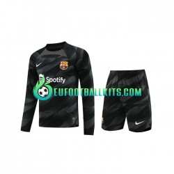 FC Barcelona Goalkeeper Away Football Shirts 2023-2024 Kids SS