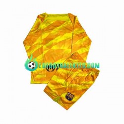 FC Barcelona Goalkeeper Fourth Football Shirts 2023-2024 Kids SS
