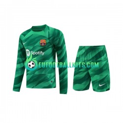 FC Barcelona Goalkeeper Home Football Shirts 2023-2024 Kids SS