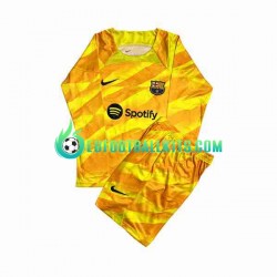 FC Barcelona Goalkeeper Ter Stegen 1 Fourth Football Shirts 2023-2024 Kids SS