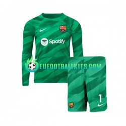 FC Barcelona Goalkeeper Ter Stegen 1 Home Football Shirts 2023-2024 Kids SS