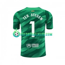 FC Barcelona Goalkeeper Ter Stegen 1 Home Football Shirts 2023-2024 Men LS