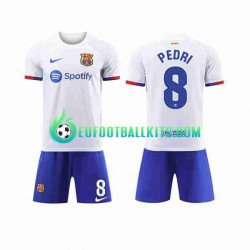 FC Barcelona Pedri 8 Away Football Shirts 2023-2024 Kids LS
