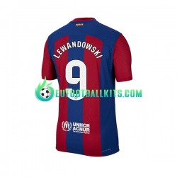 FC Barcelona Robert Lewandowski 9 Home Football Shirts 2023-2024 Men LS