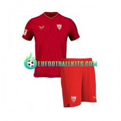 FC Sevilla Away Football Shirts 2023-2024 Kids LS