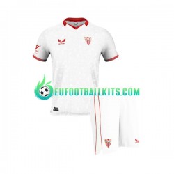 FC Sevilla Home Football Shirts 2023-2024 Kids LS