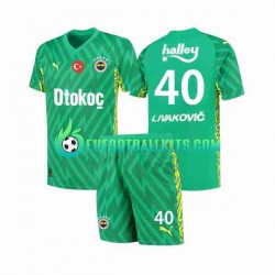 Fenerbahce Goalkeeper Livakovic 40 Home Football Shirts 2023-2024 Kids LS