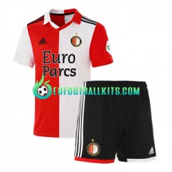 Feyenoord Rotterdam Home Football Shirts 2022-2023 Kids LS