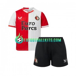 Feyenoord Rotterdam Home Football Shirts 2023-2024 Kids LS