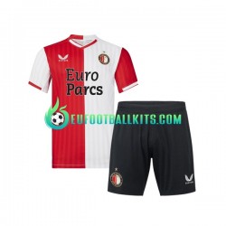 Feyenoord Rotterdam Home Football Shirts 2023-2024 Kids LS