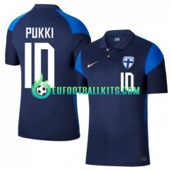 Finland Teemu Pukki 10 Away Football Shirts Euro 2020 Men LS