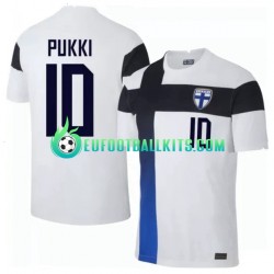 Finland Teemu Pukki 10 Home Football Shirts Euro 2020 Men LS