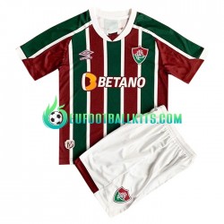 Fluminense Home Football Shirts 2022-2023 Kids LS
