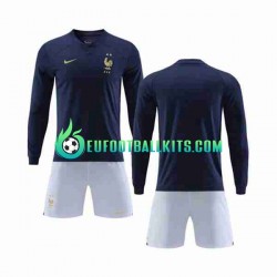 France Home Football Shirts World Cup 2022 Kids SS