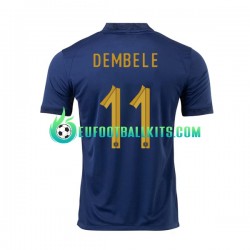 France Dembele 11 Home Football Shirts World Cup 2022 Men LS