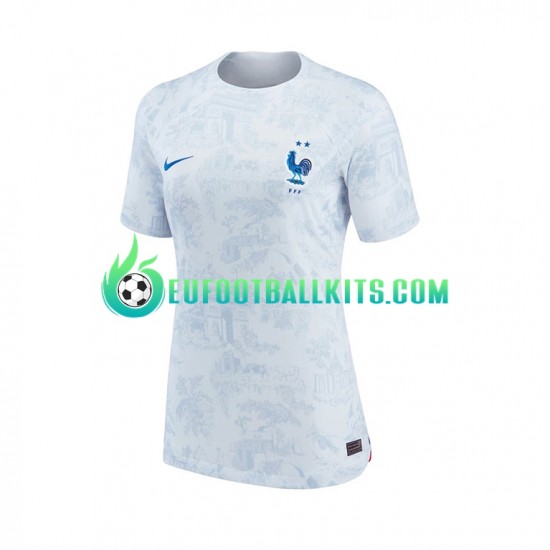 France Away Football Shirts World Cup 2022 Woman LS