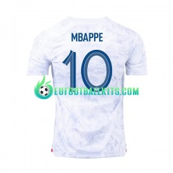 France Mbappe 10 Away Football Shirts World Cup 2022 Men LS