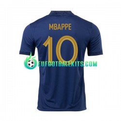 France Mbappe 10 Home Football Shirts World Cup 2022 Men LS